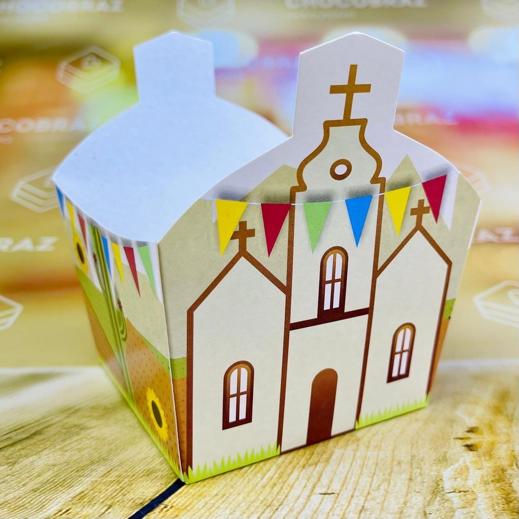 10 CACHEPOT PIPOCA IGREJA - FESTA NO SERTAO 4951 FESTA JUNINA 2025 IDEIA em Oferta na Shopee