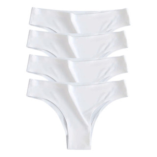 Kit 4 Calcinhas Tanga Sem Costura Com Forro Corte A Laser Envio Sortido