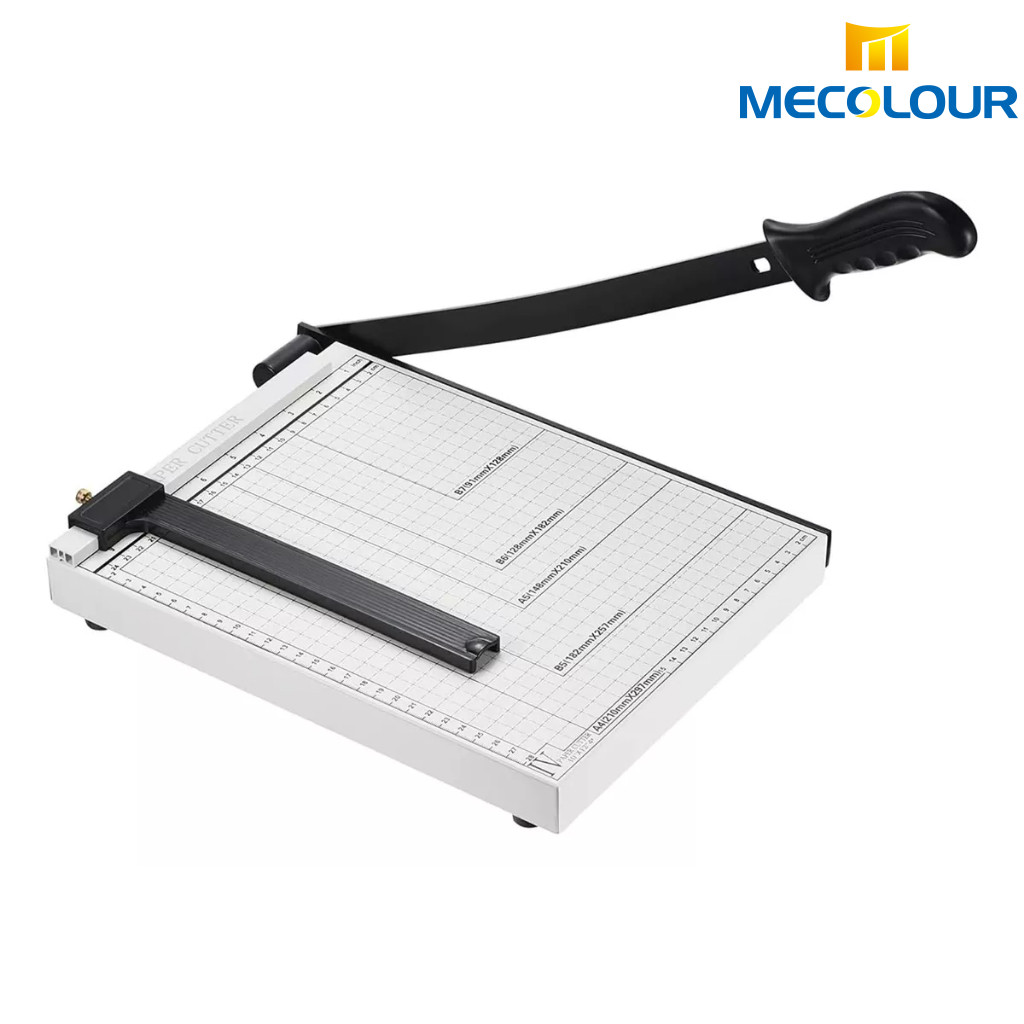 Cortador de Papel Tipo Guilhotina Papel Corte Reto Preciso Base Metálica 30cm 10 Folhas Me...