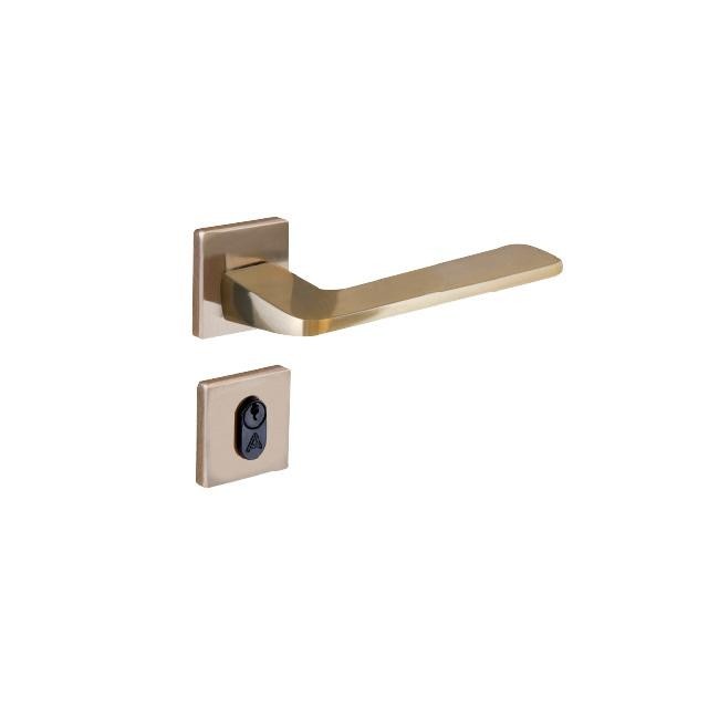 fechadura entrada ultra line roseta s40 bronze latonado alianca em Oferta na Shopee