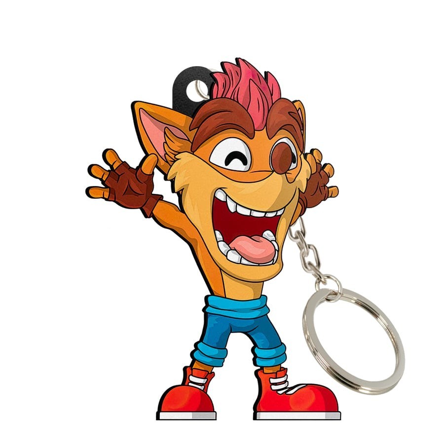 Chaveiro MDF Crash Bandicoot Woah Crash