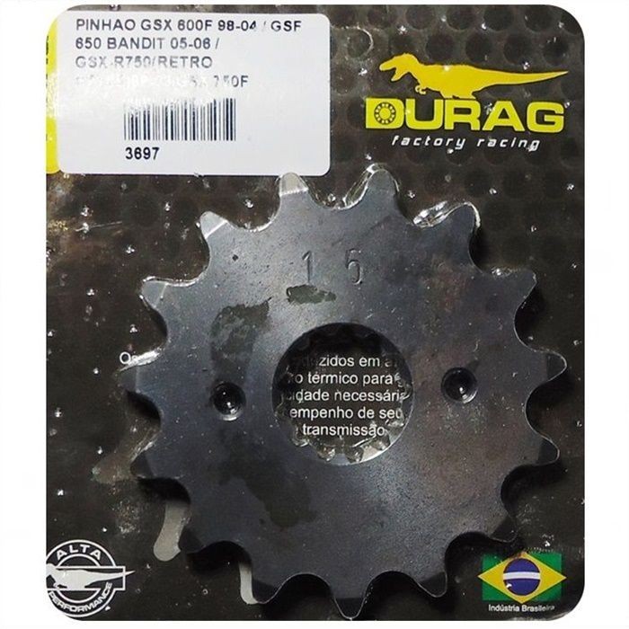 Pinhão - Suzuki Bandit GSF 600 650 1200 RF 600 900 GSX750F 89-08 - 15 Dentes