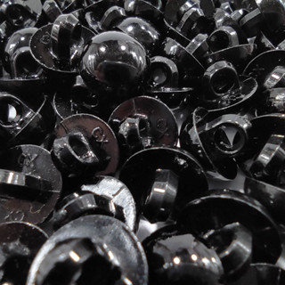 Botão de costura pezinho preto 11.5mm 50un artesanato em Oferta na Shopee