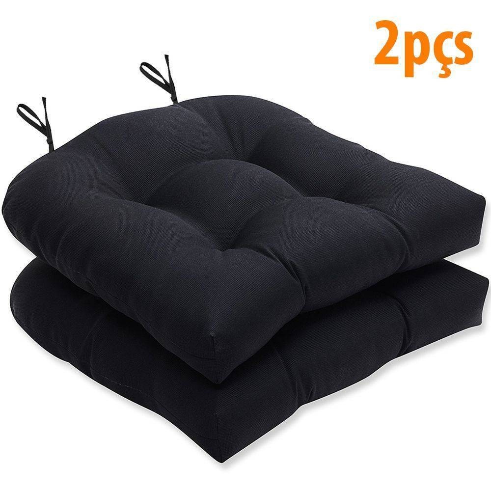 Almofada Para Assento Futton Solid 40x40cm Preto 2Pçs em Oferta na Shopee