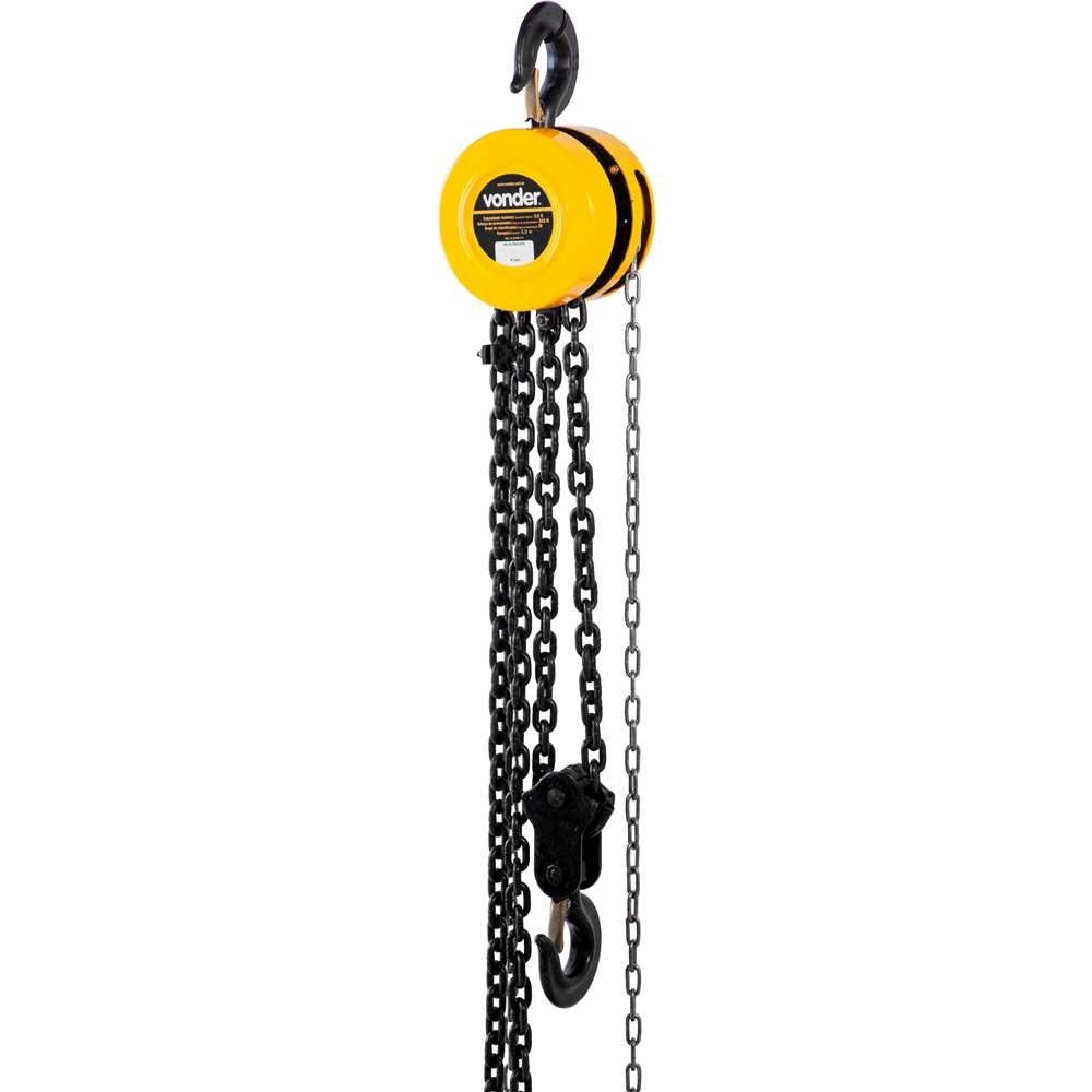 Talha Manual 3 Toneladas (3 Tf) Elevação 5M Vonder