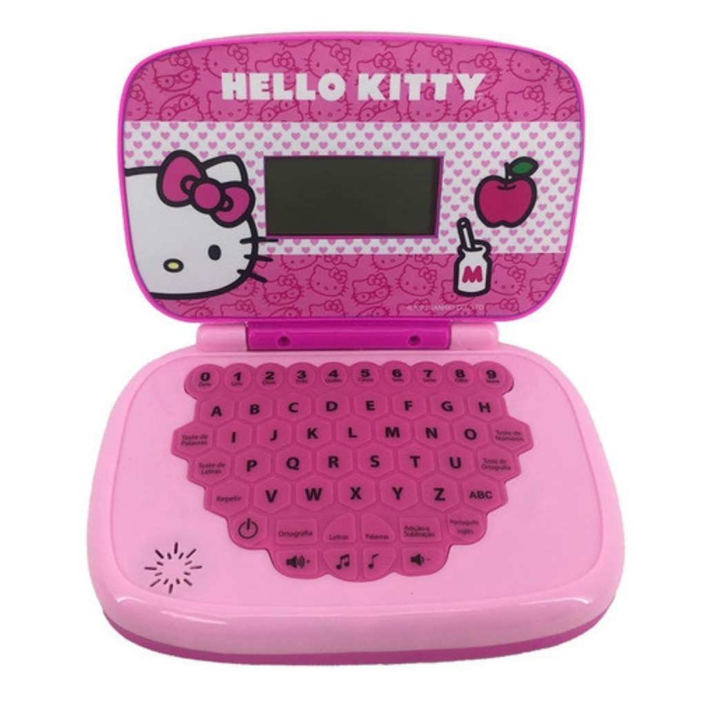 Laptop Infantil Educativo Hello Kitty Bilíngue Candide em Oferta na Shopee