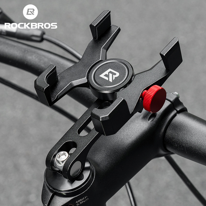 Suporte Telefônico De Bicicleta ROCKBROS Liga De Alumínio Ultraleve Estável MTB Para De Estrada Antiderrapante Motocicleta em Oferta na Shopee