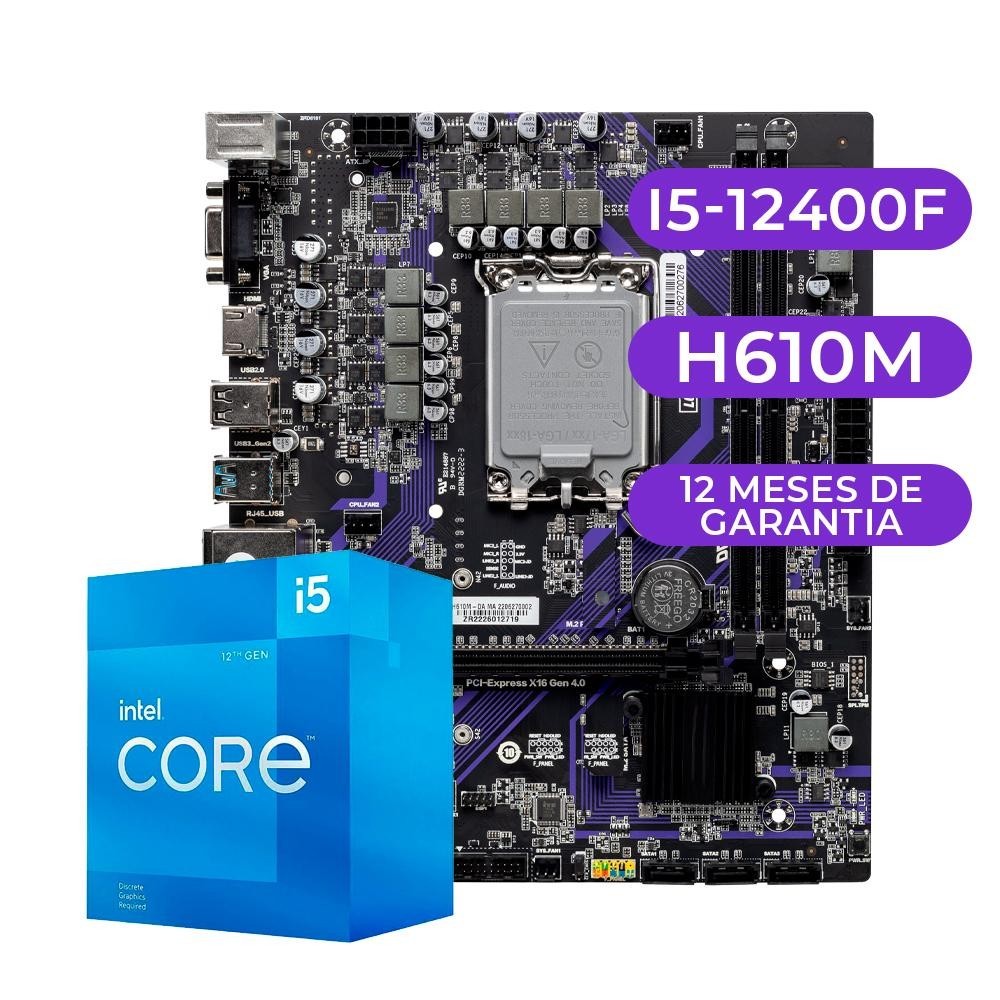Kit Upgrade Gamer Intel Core i5-12400F + H610M - Computers & Accessories