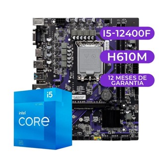Kit Upgrade Gamer Intel Core i5-12400F + H610M em Oferta na Shopee