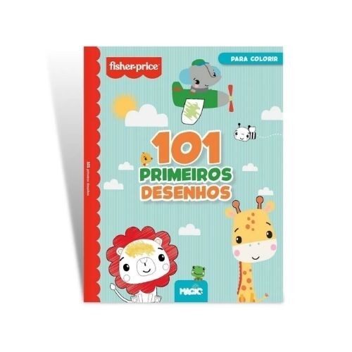 Livro Infantil 101 Meus Primeiros Desenhos Fisher Price em Oferta na Shopee