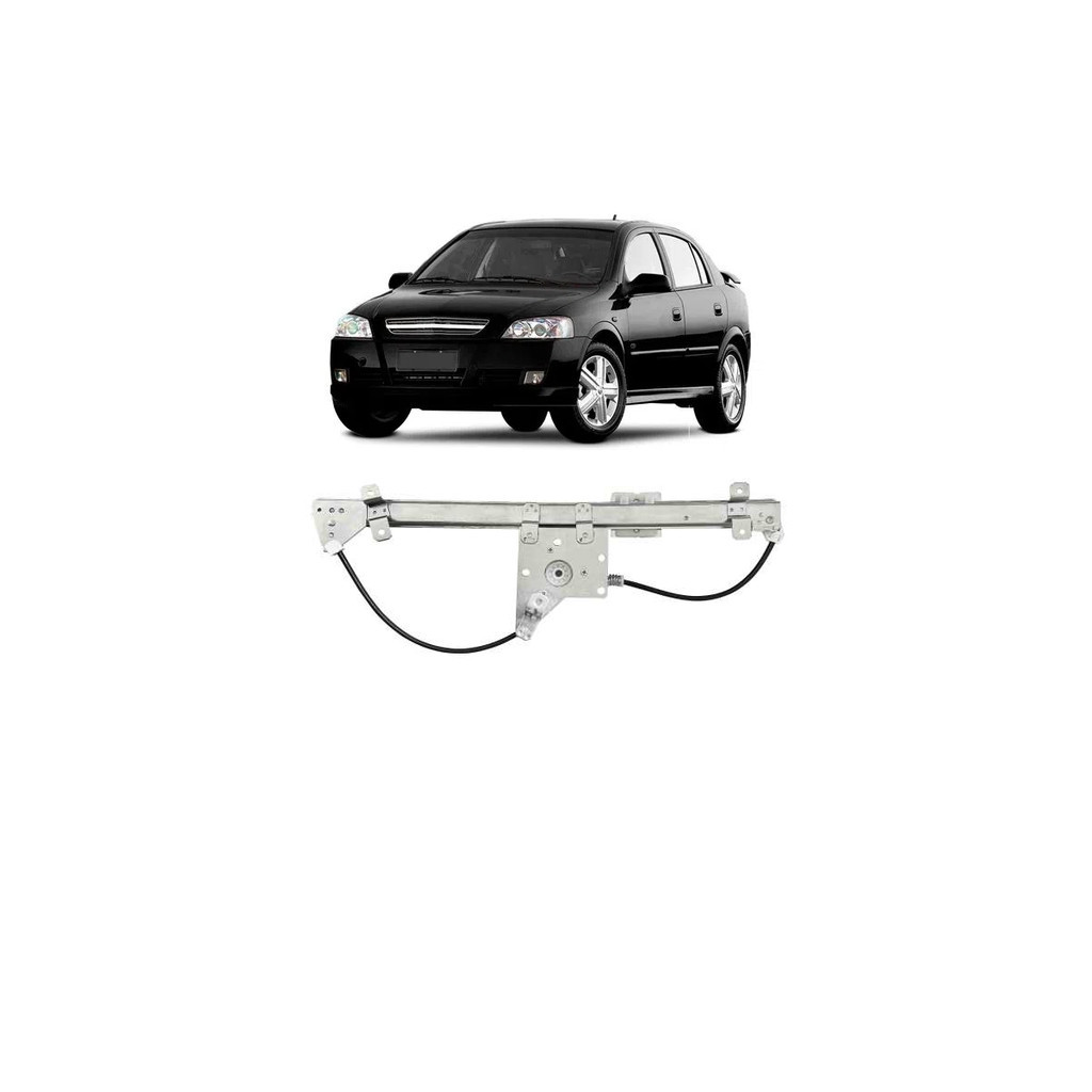 Maquina Regulador Vidro Traseira Astra Hatch 2003 2004 2005 2006 2007 2008 2009 2010 2011 Astra Sedan 1998 1999 2000 2001 2002 2003 2004 2005 2006 2007 2008 2009 2010 2011 Lado Esquerdo Motorista Eletrica Sem Motor