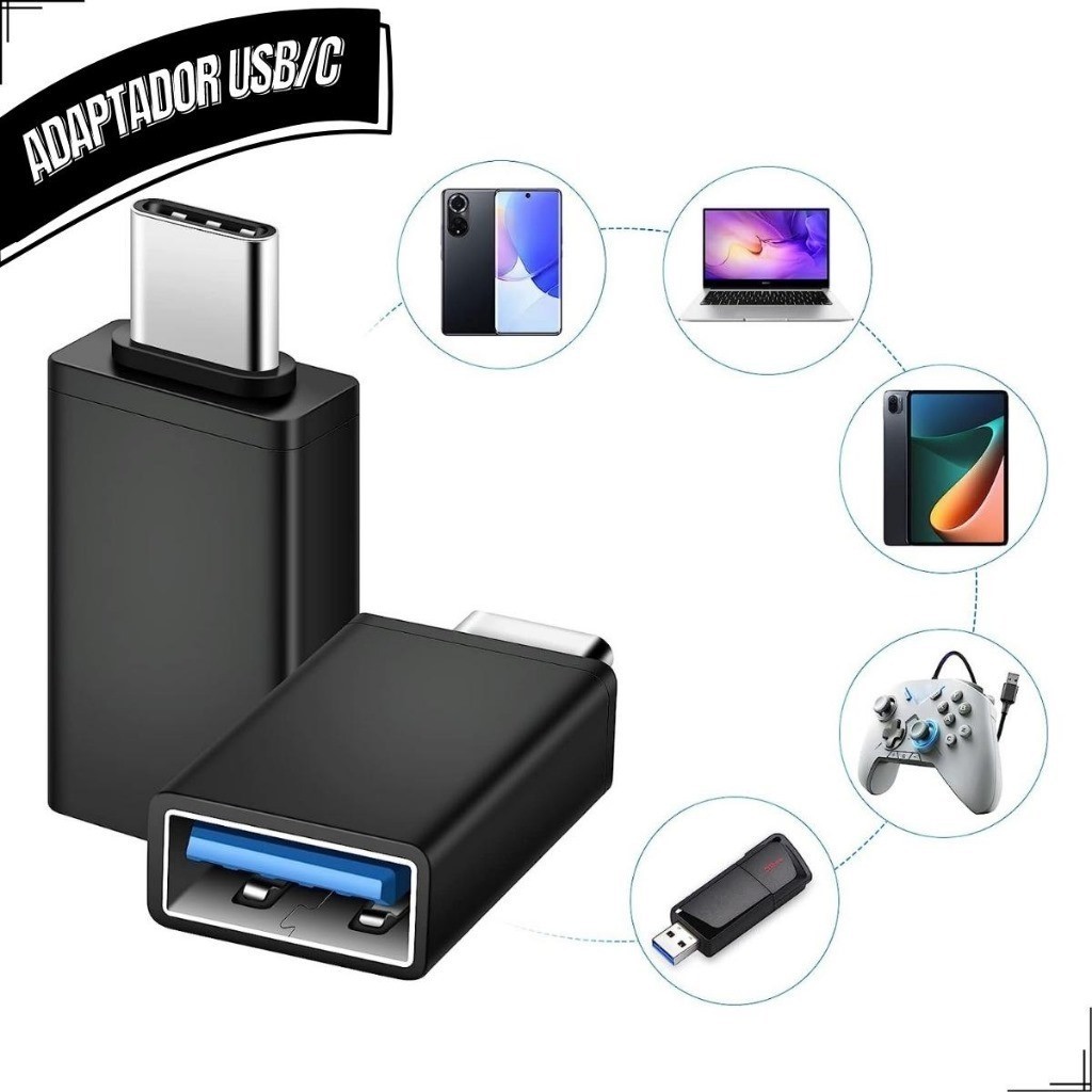 Adaptador Otg USB Tipo C Type C Moto Z Oneplus 3 Zenfone 3 Pendrive Celular