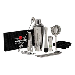kit Bartender 17 Peças Home Bar Tanqueray Linha Premium Luxo Aço Inox