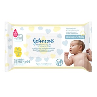 Toalhinhas Johnson's Recém-Nascido c/ 96 Unidades em Oferta na Shopee