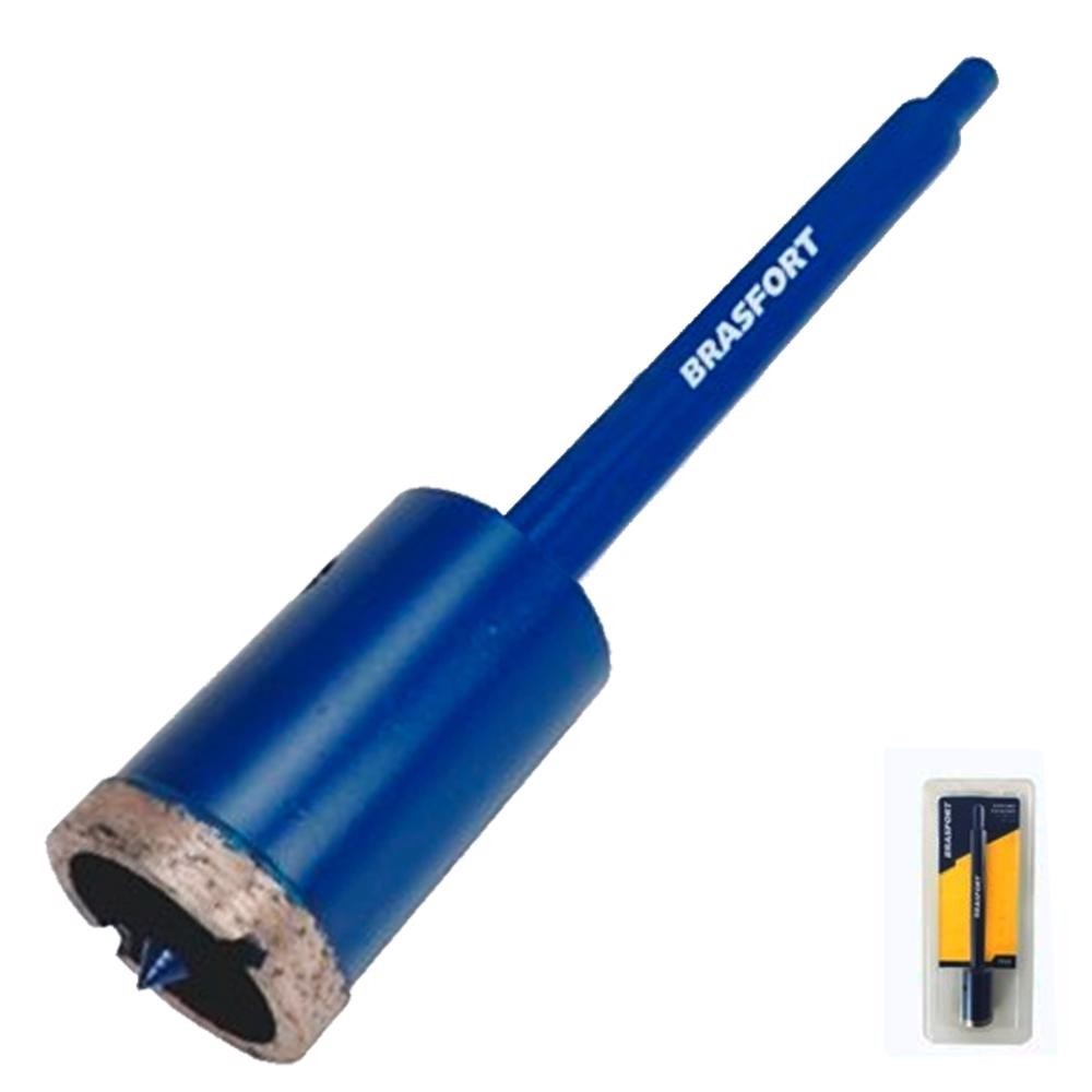 Serra Copo Diamantada 45 MM com Haste 7937 BRASFORT em Oferta na Shopee