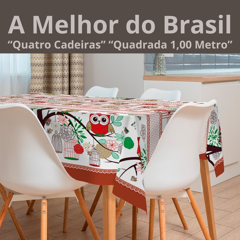 Toalha de Mesa 1,00 x 1,40 Metros de Quatro Cadeiras Retangular Pequena 4 Lugares Plástico Térmico em Oferta na Shopee