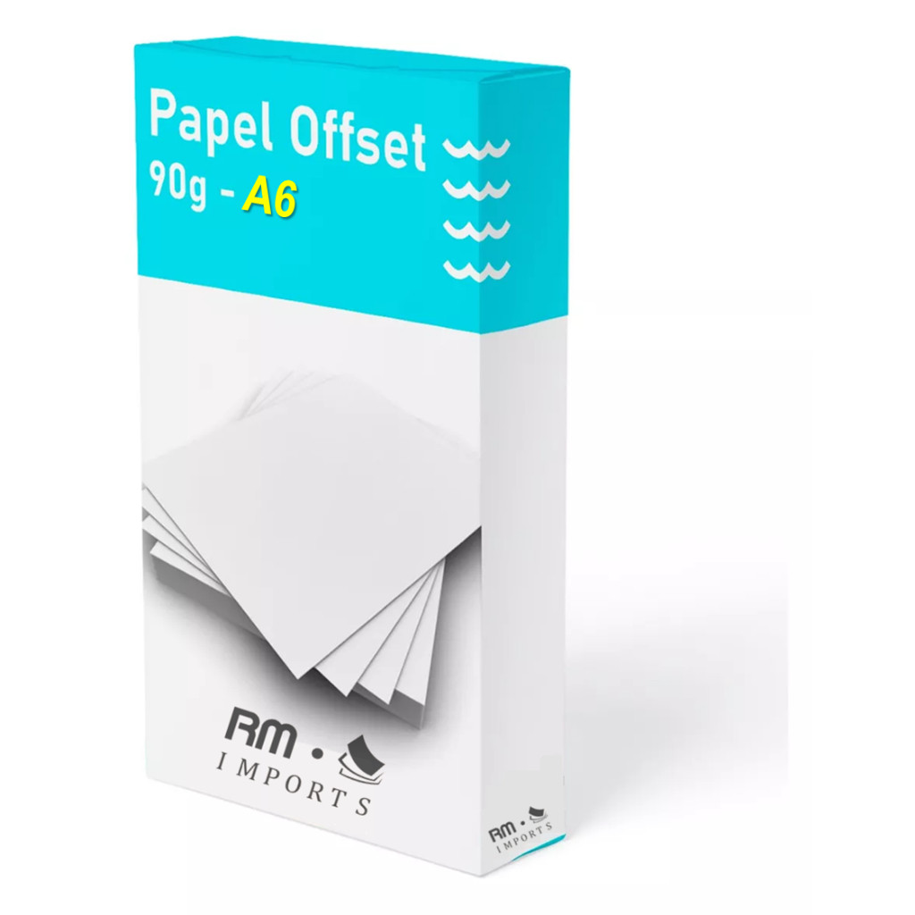 Papel A6 Offset 90g - 1000 folhas