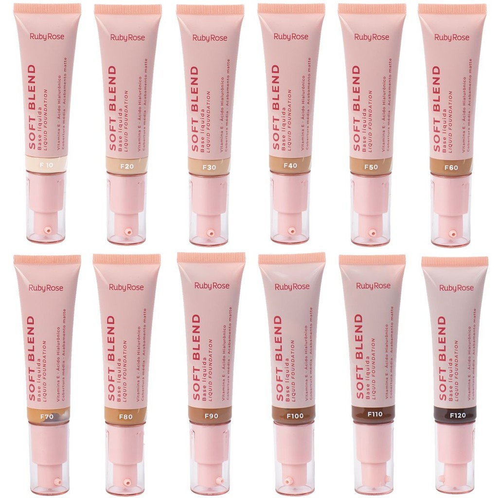 Base Líquida Facial Soft Blend Ruby Rose 30g HBM301