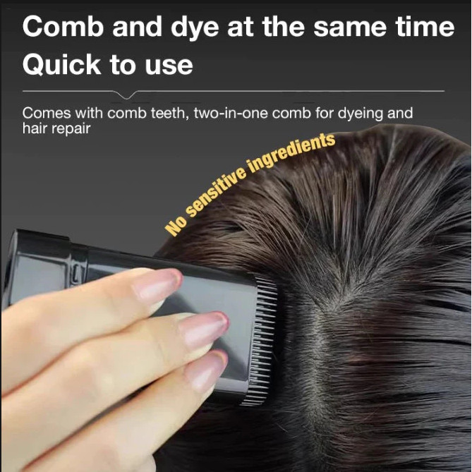 Pente De Tintura De Cabelo , Giz De Secagem Rápida , Cuidado Da Ferramenta De Estilo natural De Longa Duração em Oferta na Shopee