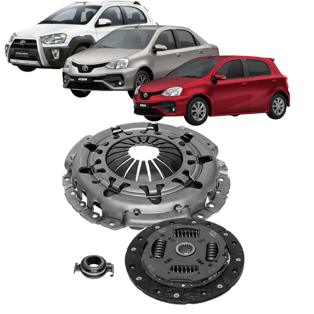 Kit Embreagem Completo Original Sachs Disco Platô Colar Toyota Etios 1.3 1.5 16V 2012 2014 2016