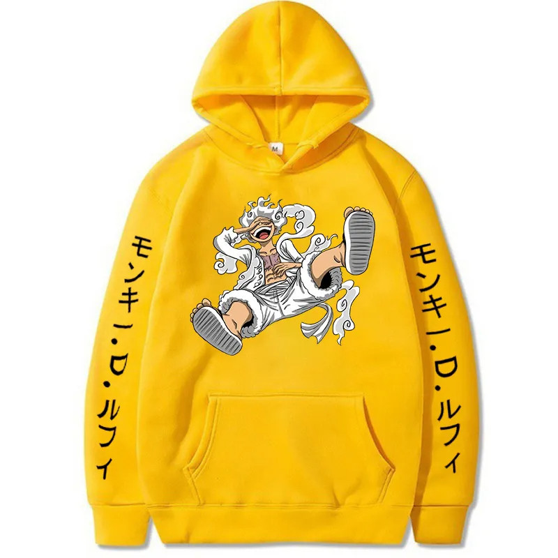 Detalhes do BLUSA DE FRIO MOLETOM CANGURU UNISSEX LUFFY GEAR ONE PIECE ANIME