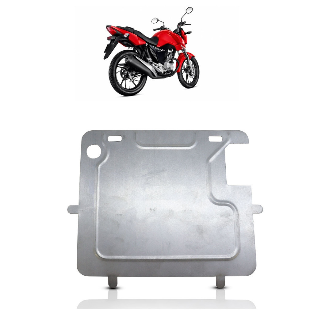 Suporte Reforço Protetor de Placa Moto Padrão Novo Mercosul 167x196mm em Oferta na Shopee