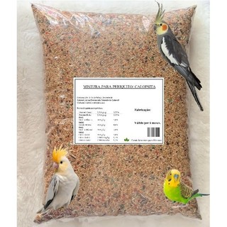 Mistura Ração Para Calopsita Periquito 1Kg 3Kg 5 Kg Pássaro