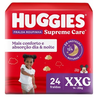 Fralda Huggies Roupinha Supreme Care XXG 24 Unidades em Oferta na Shopee