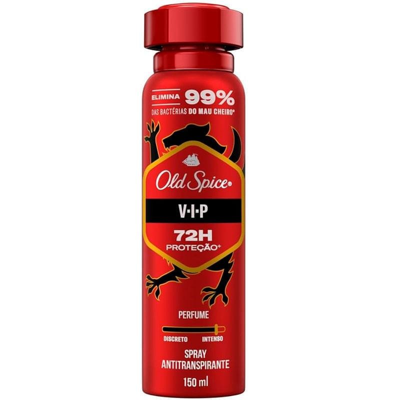 Desodorante Antitranspirante Aerossol Masculino Old Spice V.I.P 150ml