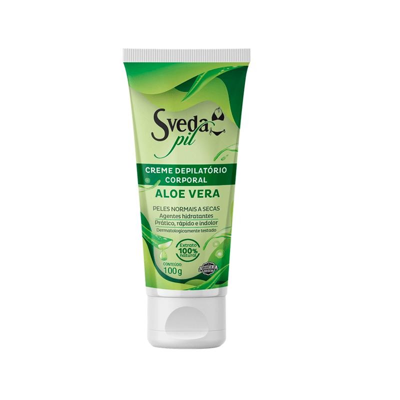 Creme Depilatório Corporal Sveda Aloe Vera 100g em Oferta na Shopee