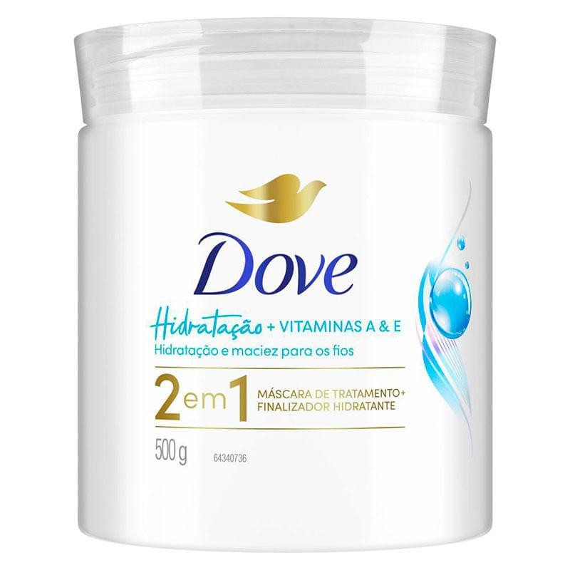 Máscara de Tratamento Dove Hidratação Vitaminas A & E 500g em Oferta na Shopee