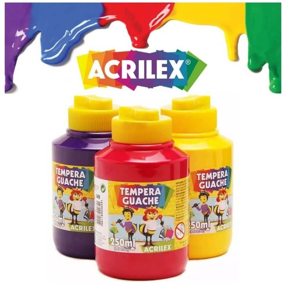 Tempera Tinta Guache 250ml - Acrilex 