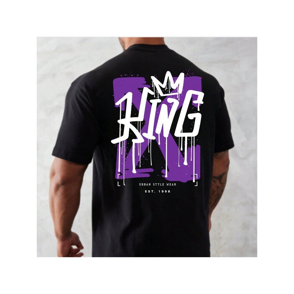 Camiseta King Grafit Streetwear Camisa Blusa Unissex Masculino Feminino 100% Algodão Top Premium Streetwear Lançamento