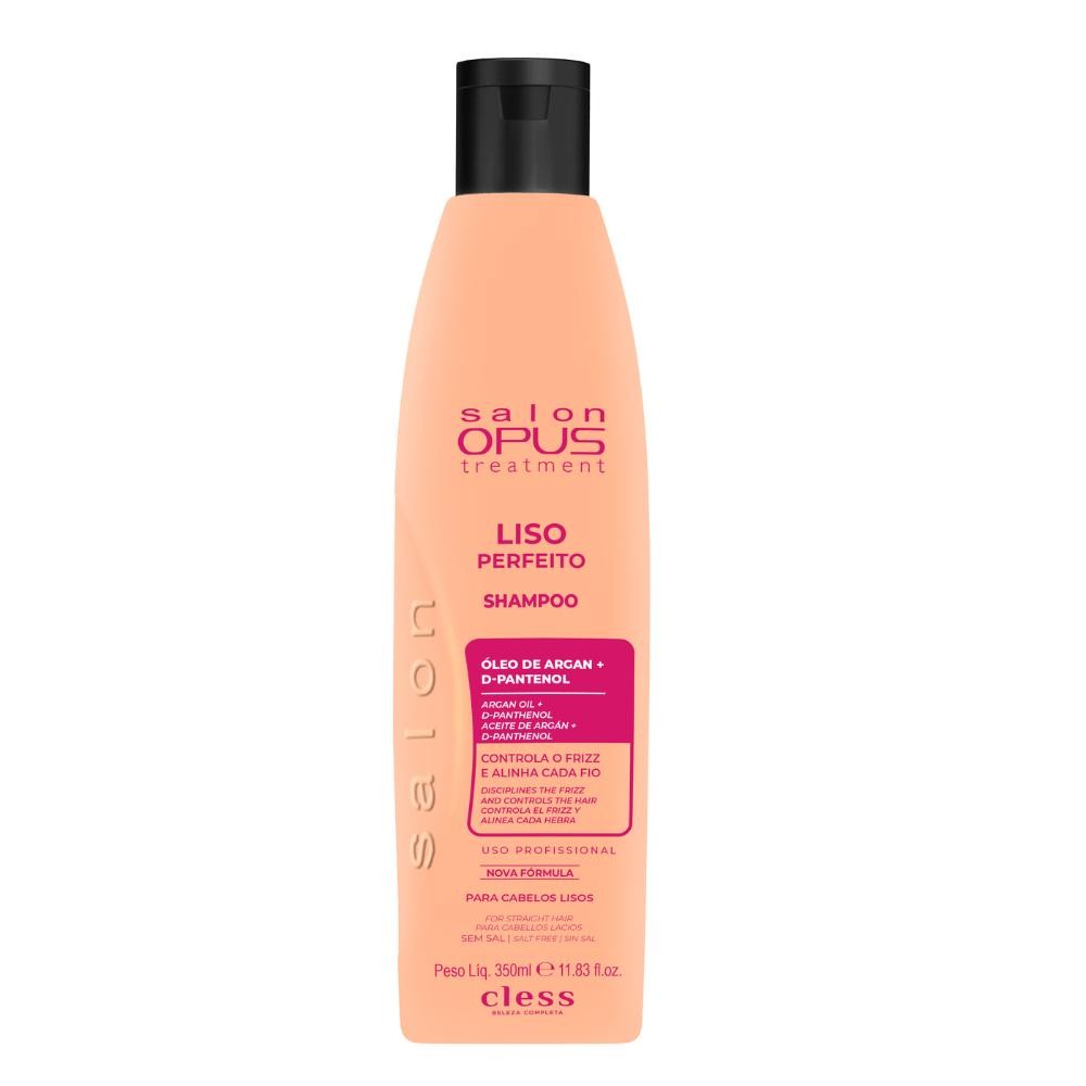 Shampoo  Liso Perfeito Salon Opus 350ml Shampoo Liso Perfeito Salon Opus 350ml em Oferta na Shopee