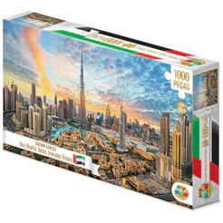 QUEBRA CABEÇA BURJ KHALIFA 1000 PEÇAS GGB BRINQUEDOS PUZZLE PRÉDIO TURÍSTICOS DUBAI EMIRADOS ÁRABES