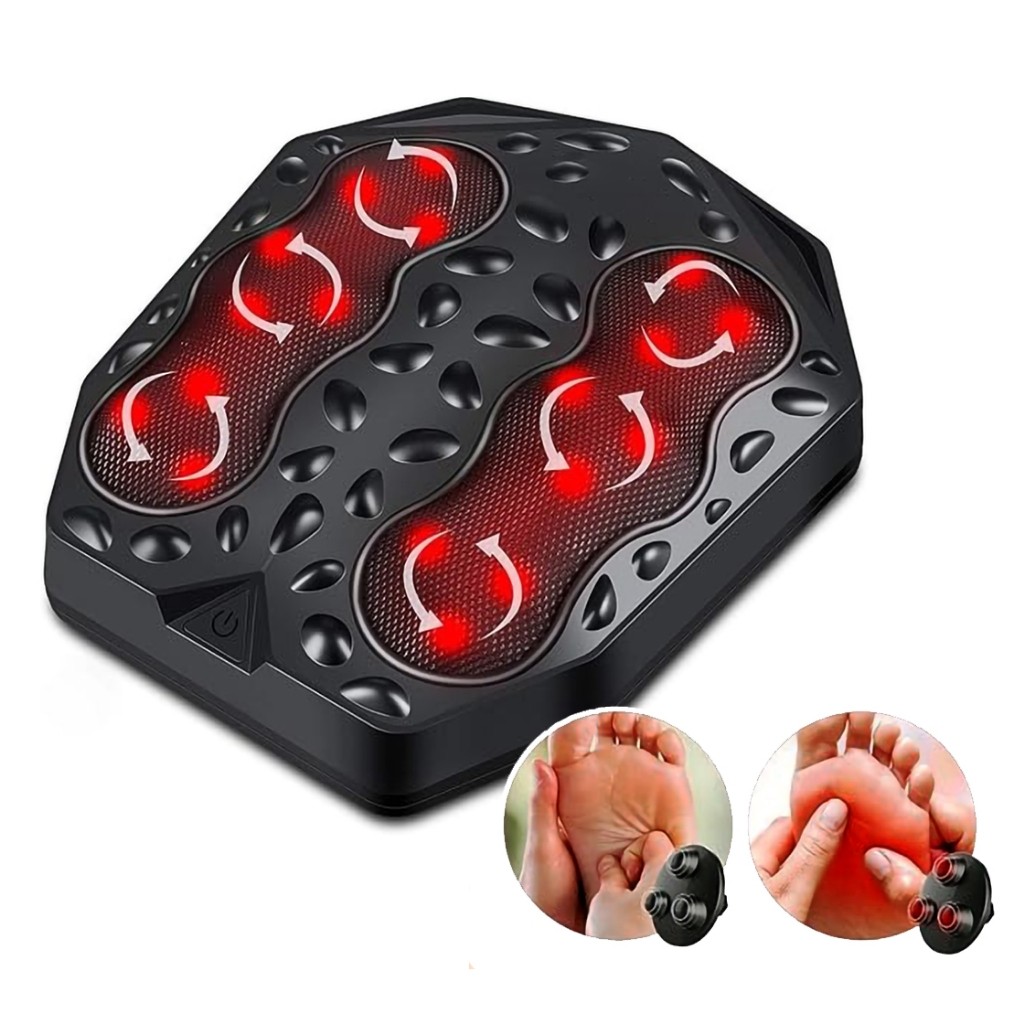 Massageador Elétrico De Pés Shiatsu Com Aquecimento 110V Fisioterapia Relaxamento Alivio de Dor