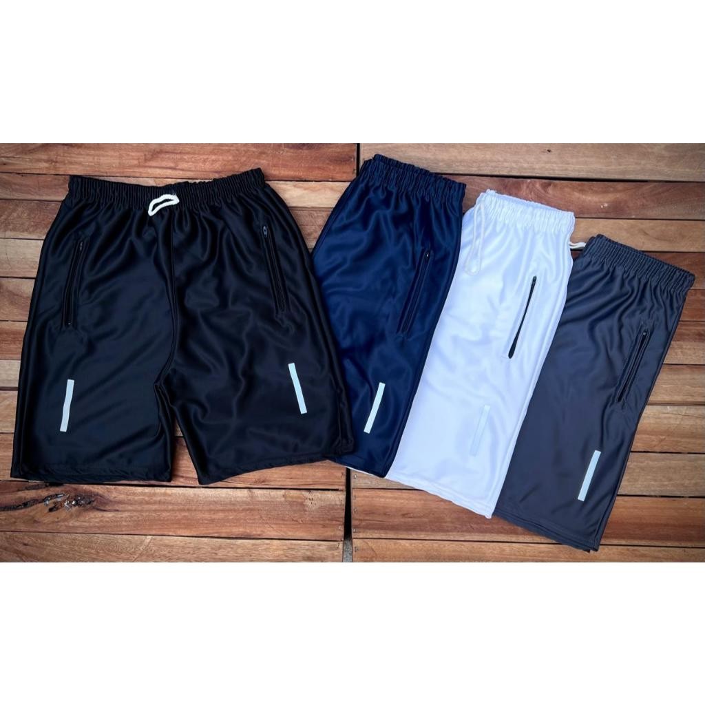 Kit 04 Bermudas Masculinas Básicas Lisas - Ideal Para Treinar - Academia - Dia-a-Dia - OFERTA! em Oferta na Shopee