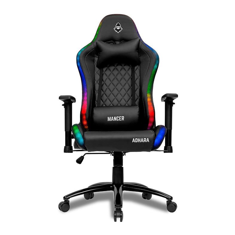 Cadeira Gamer Mancer Adhara Rgb Espuma Moldada Reclinável Até 120kg Preto Mcr-adh-rgb01 — R$ 1.499,99 em Shopee