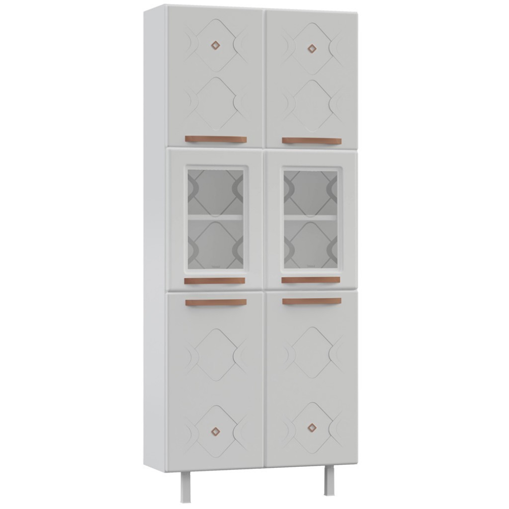 Paneleiro Duplo de Aço Telasul Mirage New Branco C/ Vidro em Oferta na Shopee