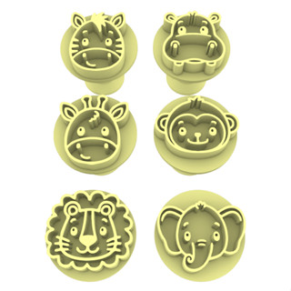 Kit 6 Carimbos Brigadeiro Animais Safari Docinhos Confeitaria CD-139 em Oferta na Shopee