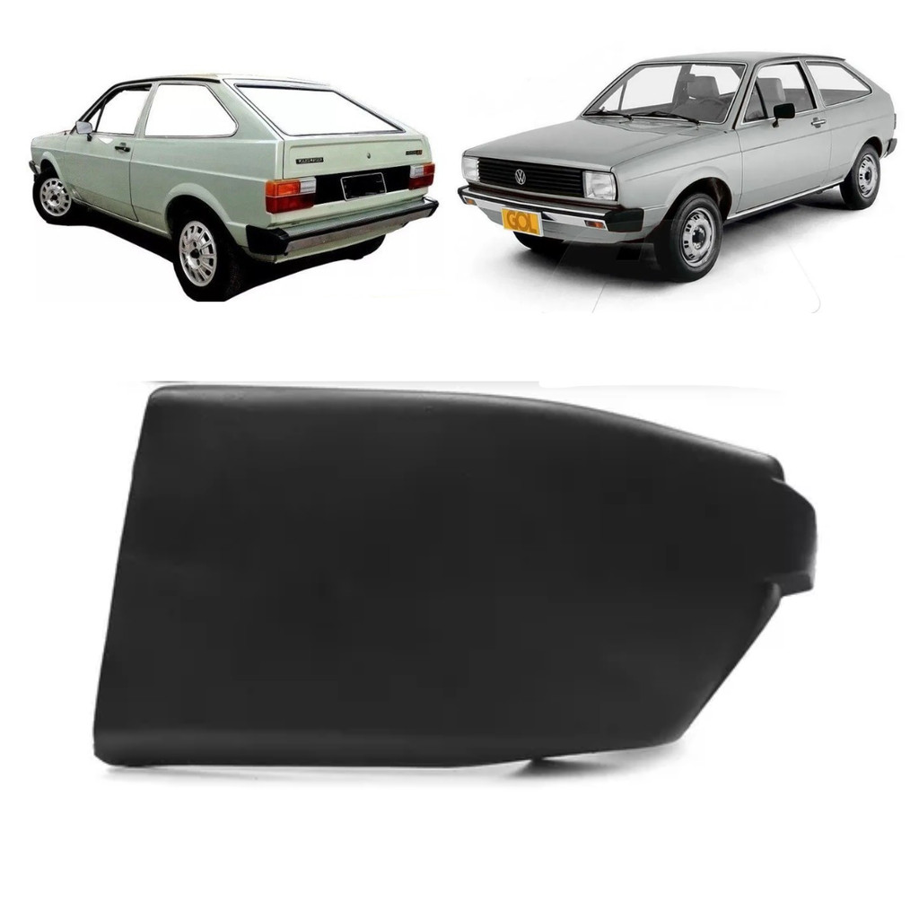 PONTEIRA PARA CHOQUE GOL 1981 1982 1983 PRETO TRASEIRA ESQUERDA
