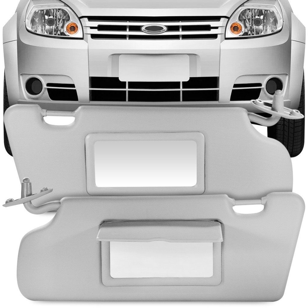 Quebra Tapa Sol Ford Ka 1997 A 2013 Cinza Com Espelho em Oferta na Shopee