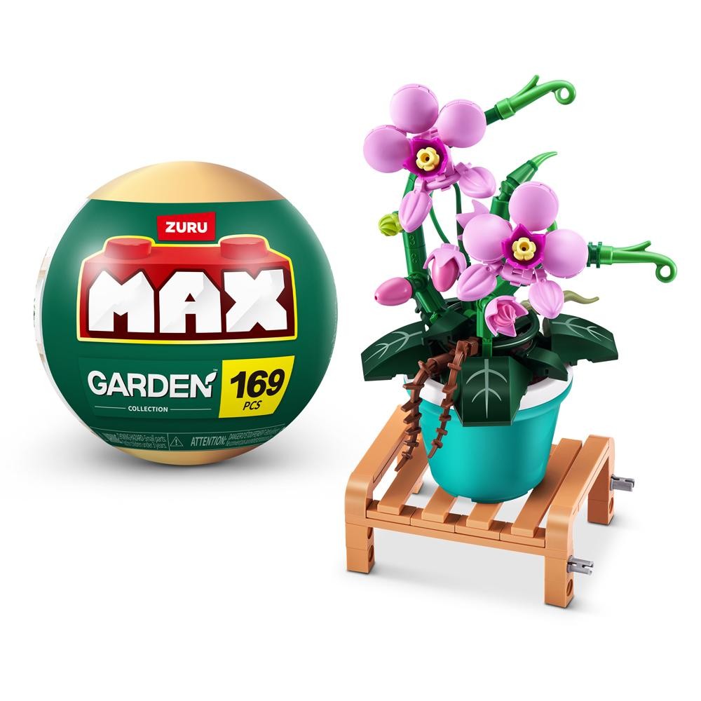 Blocos de Montar Max Premium Garden - Orquídea 169 pçs em Oferta na Shopee