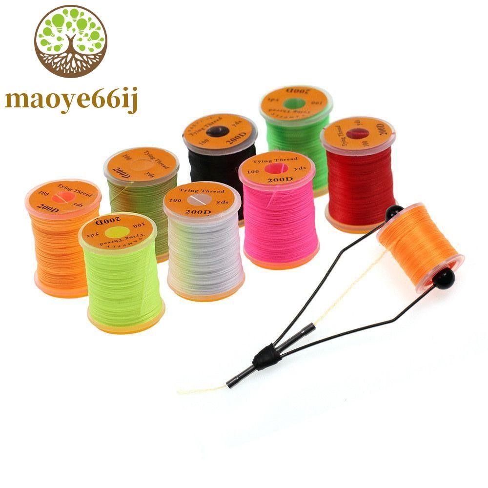 MAOYE66 Linha De Amarração De Mosca , Ferramentas De Pesca Duráveis , Isca Fluorescente , 100 Jardas , 200D , Material D em Oferta na Shopee