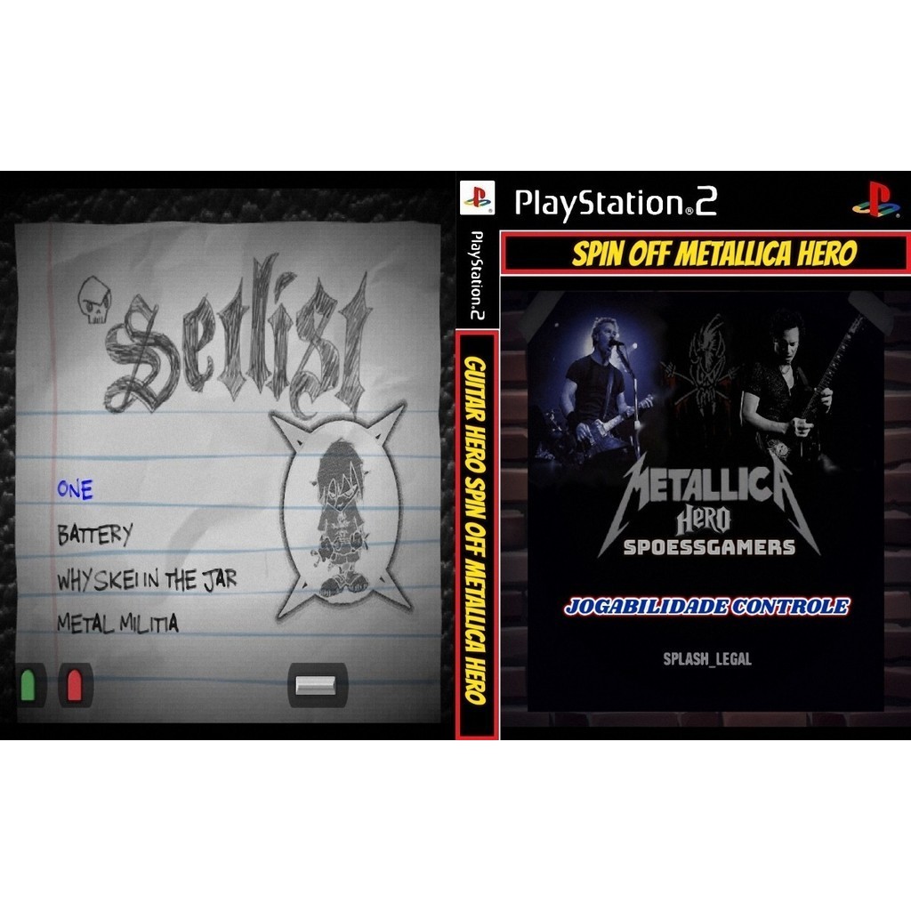 Guitar Hero 2 Metallica Hero Ps2 Spin-offs Patch Controle Me