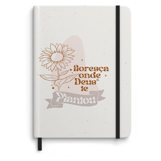 Caderno Moleskine | C/Pauta | Floresça Onde Deus Te Plantou em Oferta na Shopee