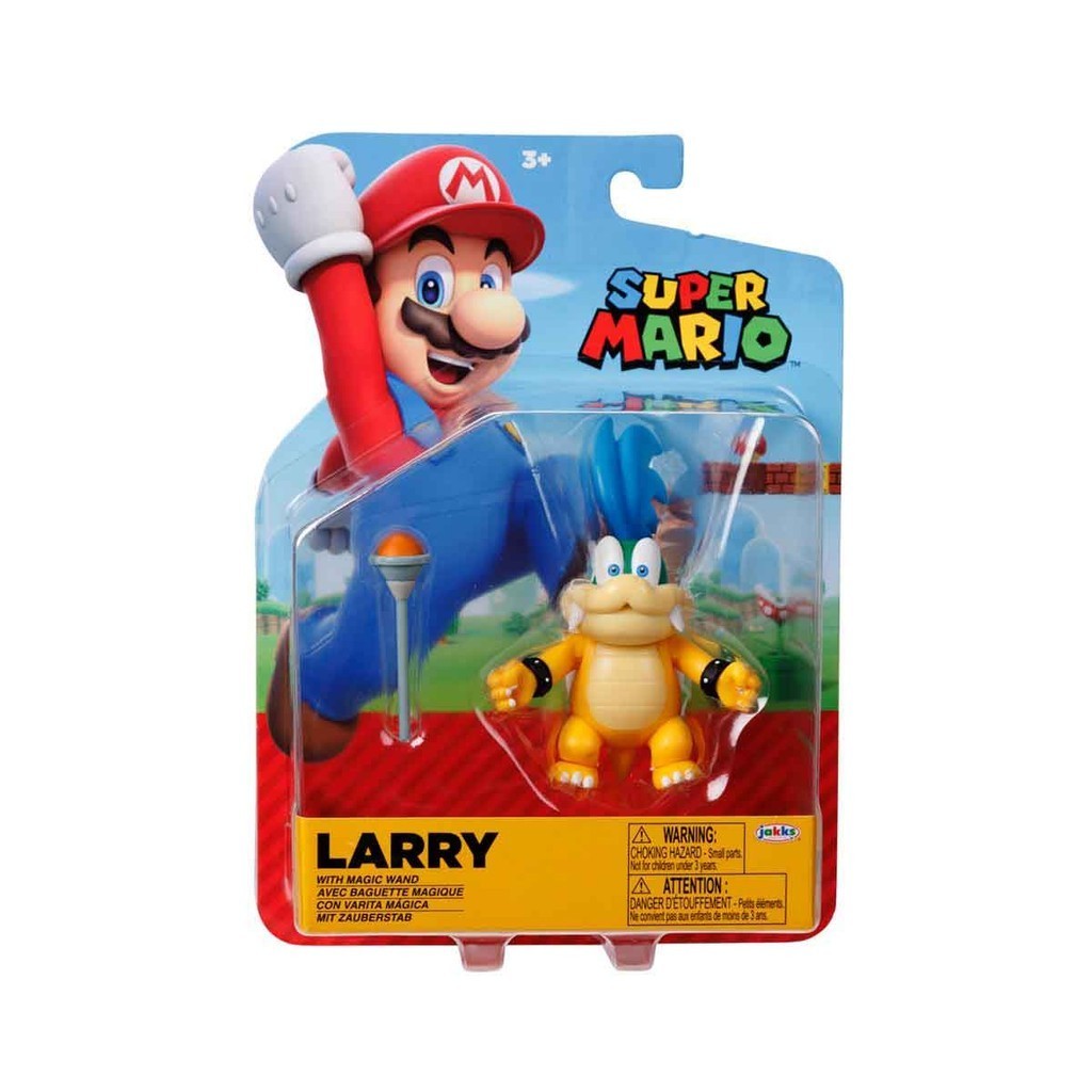 Boneco Larry de 9cm com Varinha Mágica - Super Mario - Hobbies & Collections