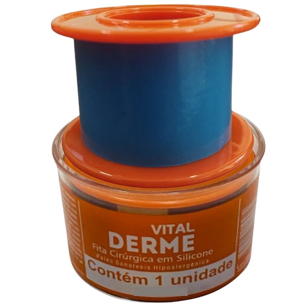 Fita de Silicone Para Cicatriz/Queloide 2.5cm x 1.5 metros Vital Derme em Oferta na Shopee