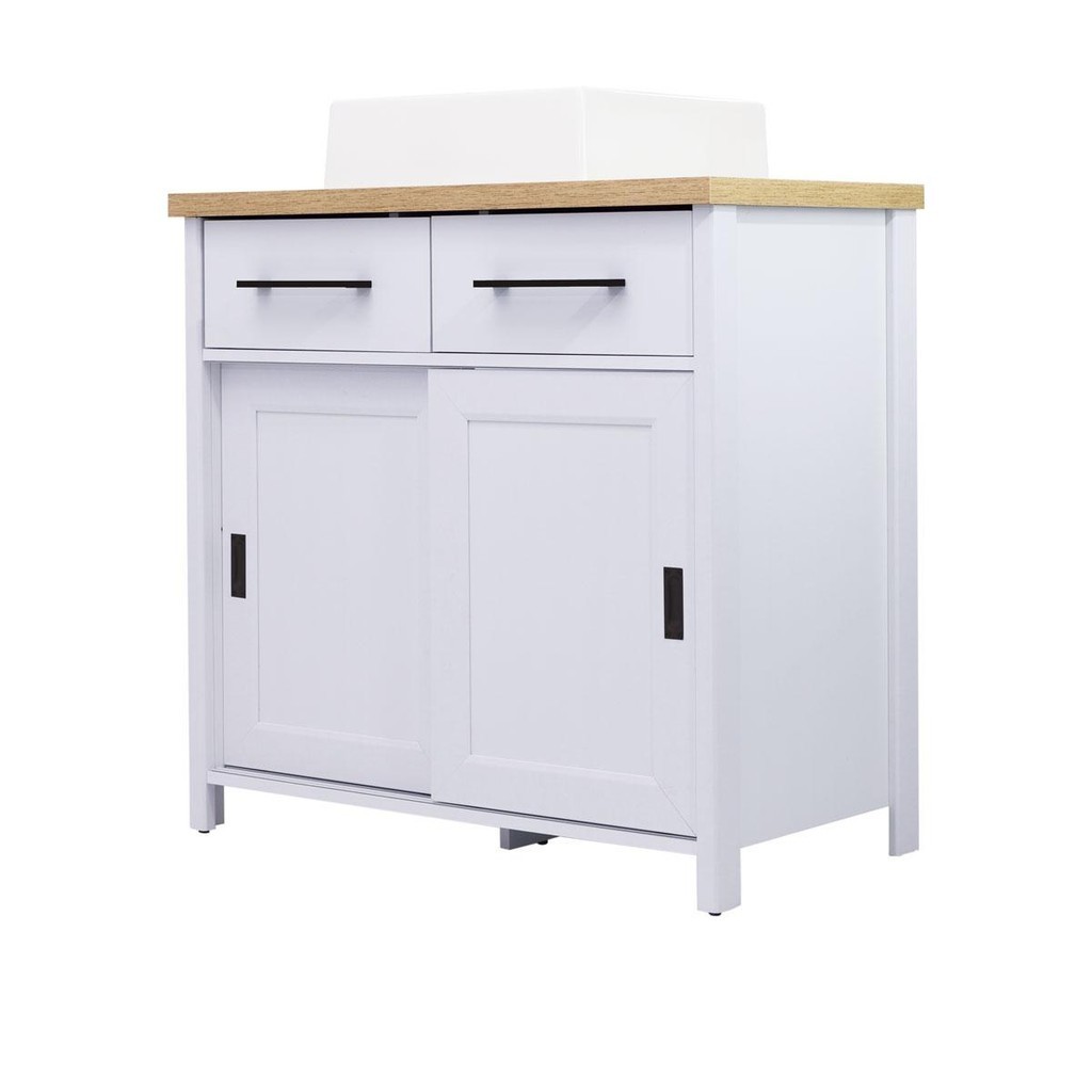 Gabinete Armário Banheiro Ditália 2 gav 2 Pts Com Cuba BN-03 em Oferta na Shopee