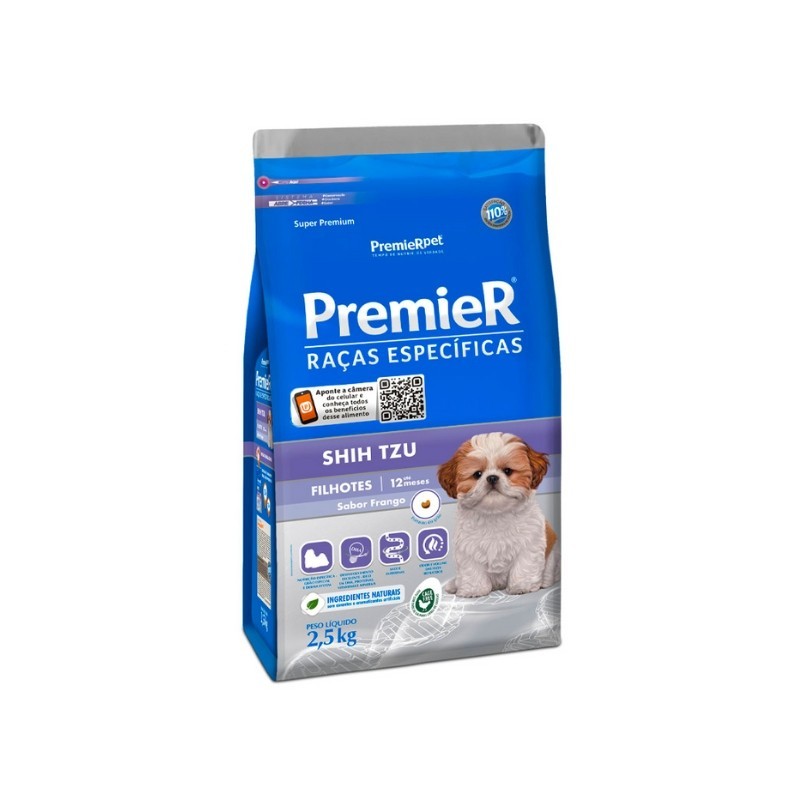 Ração Premier Raças Específicas Shih Tzu Filhote - 2,5 Kg